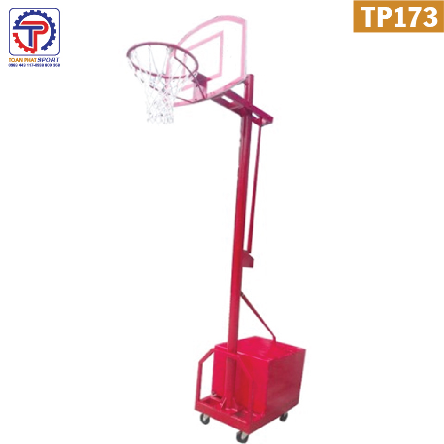 Trụ bóng rổ di động điều chỉnh cho thiếu niên và trẻ em